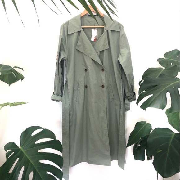 Sportsgirl Jackets & Coats Sportsgirl Khaki Jacket Trench Utility